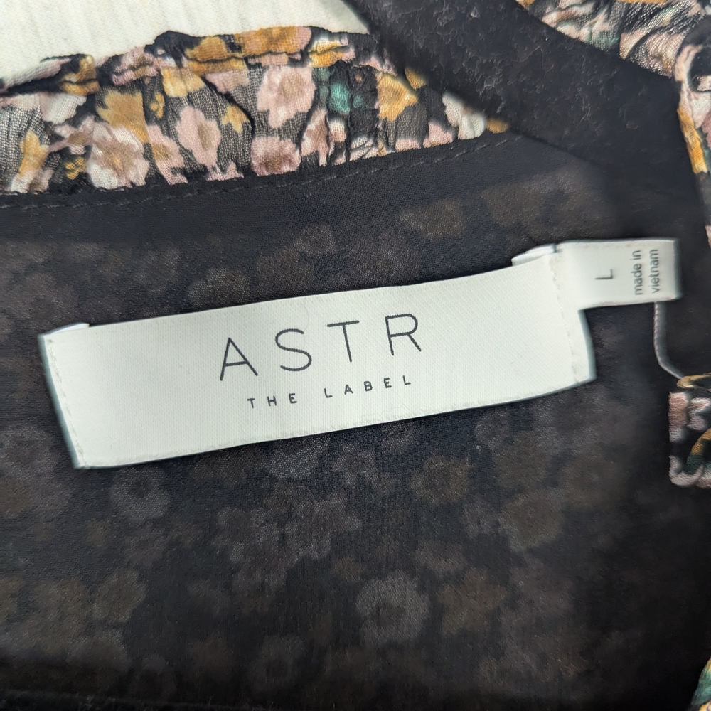 Astr Multicolor Floral Ruffle Blouse - Picture 4 of 4